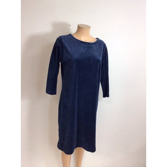 LL Bean Velvet Dress Womens Medium - Picture 3 of 6